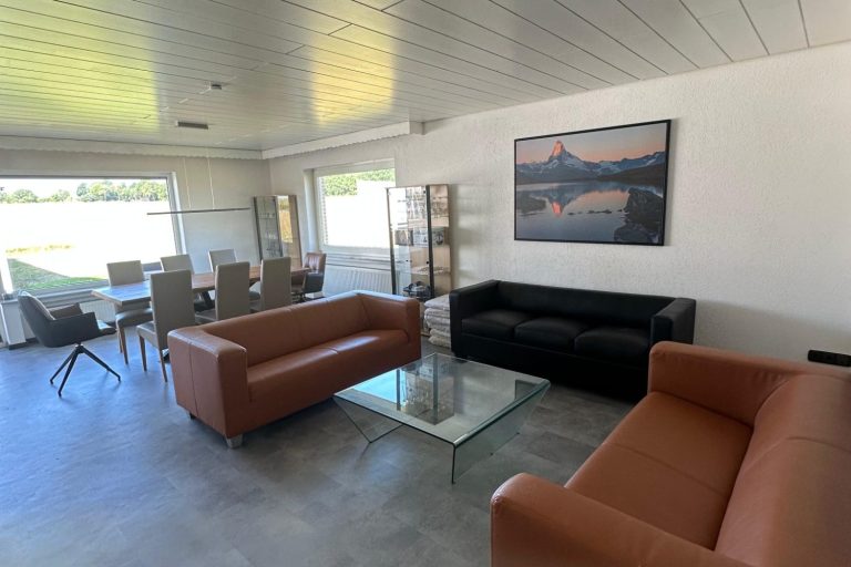 Hof Schöneck Wohnzimmer & Essen Ferienhaus Hof Schöneck Mosel Mittelrhein Koblenz Cochem Oberwesel